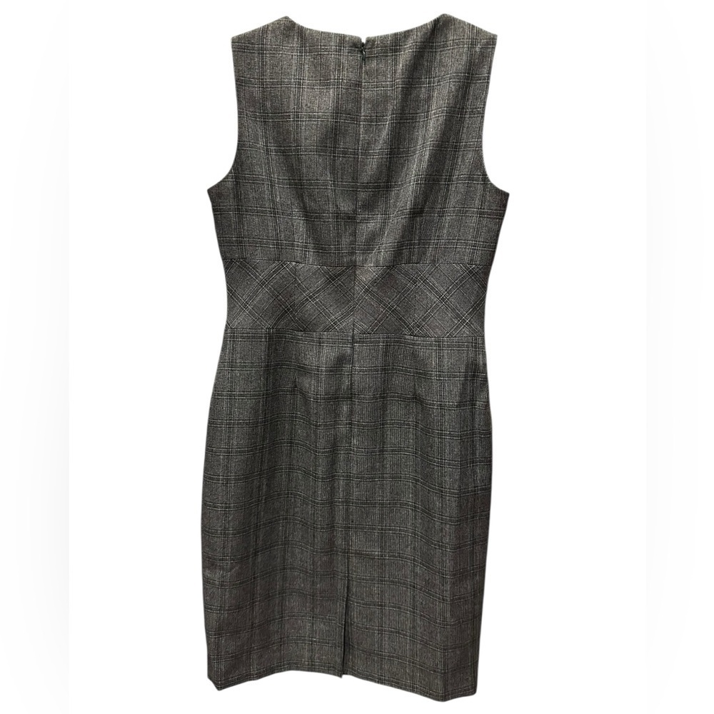 Kasper Gray Plaid Women's Dress size 8 - Picture 2 of 6